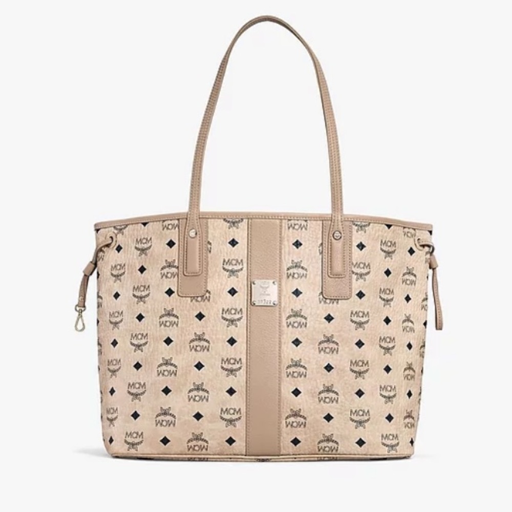 NWT AUTHENTIC MCM LIZ SHOPPER in BEIGE